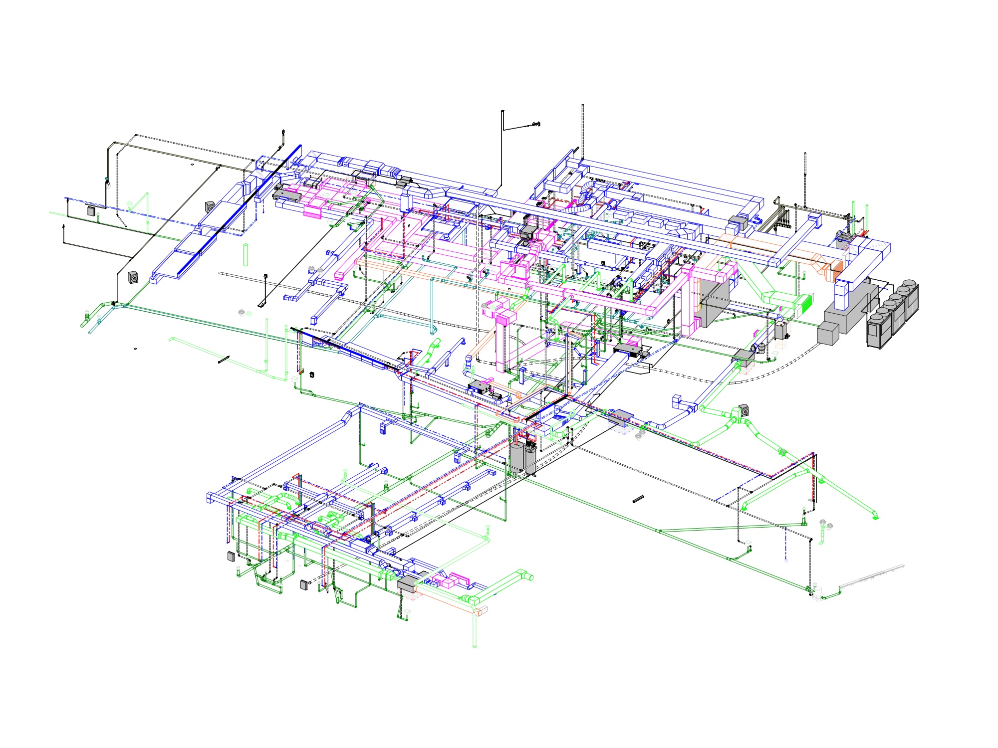 Victory Ranch — 3D mechanical & plumbing systems model